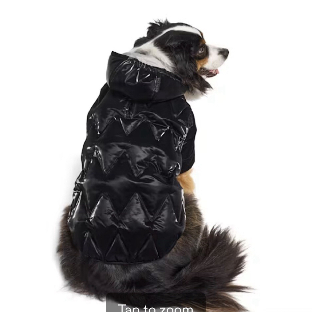 Reddy Black Quilted Pet Puffer Jacket Water-Resistant Dog Coat XL NWT - Picture 3 of 8